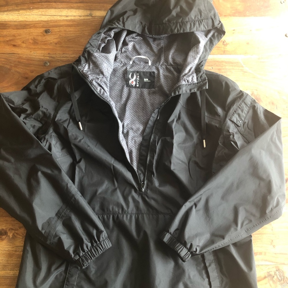 Spyder 3/4 zip up pullover lined wind-breaker